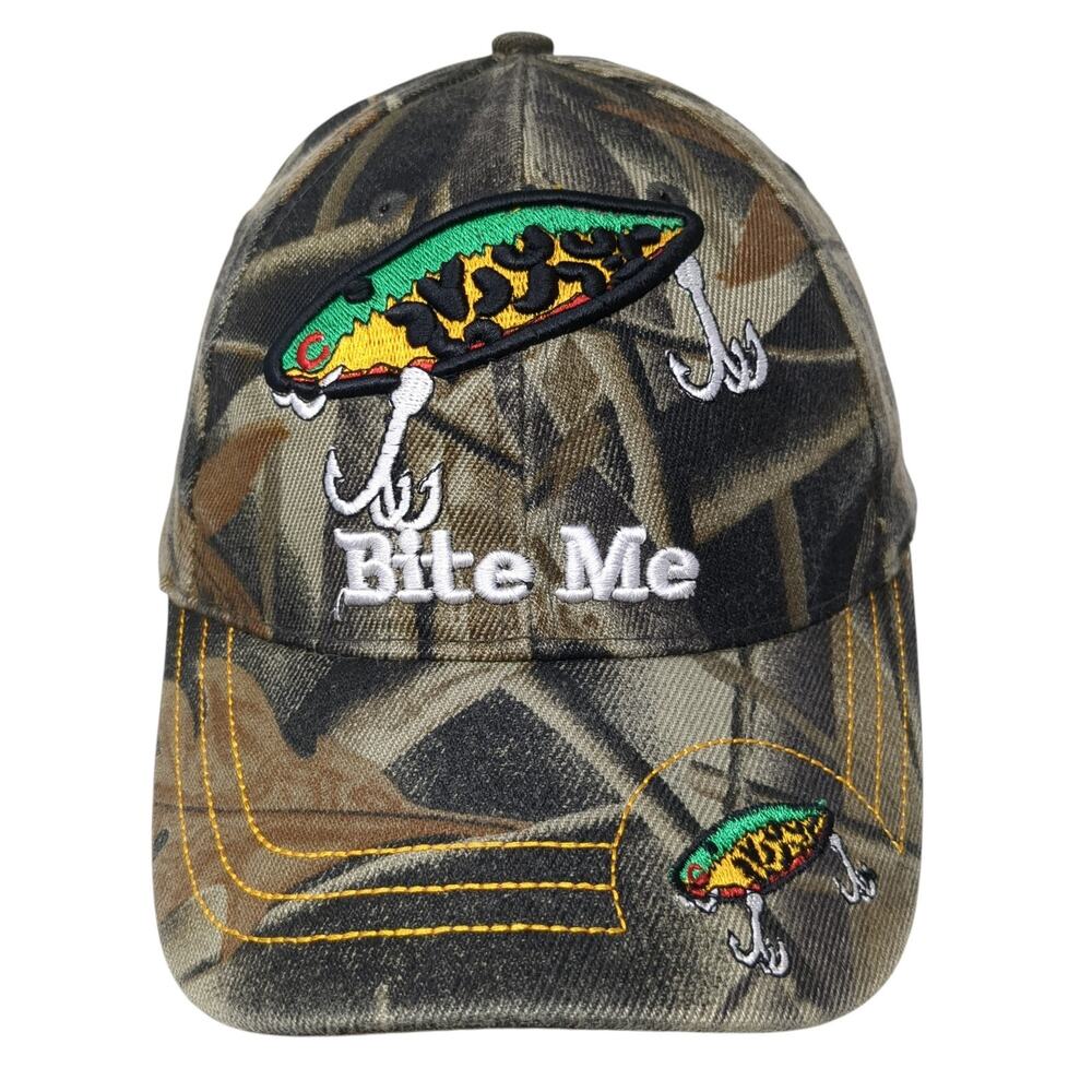 Bite Me Strapback Baseball Hat Multicolor One Siz… - image 1